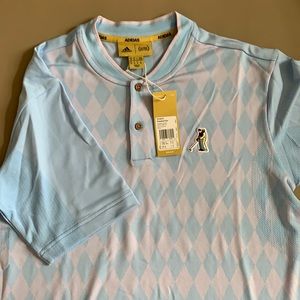 NWT Men’s Adidas Happy Gilmore Polo